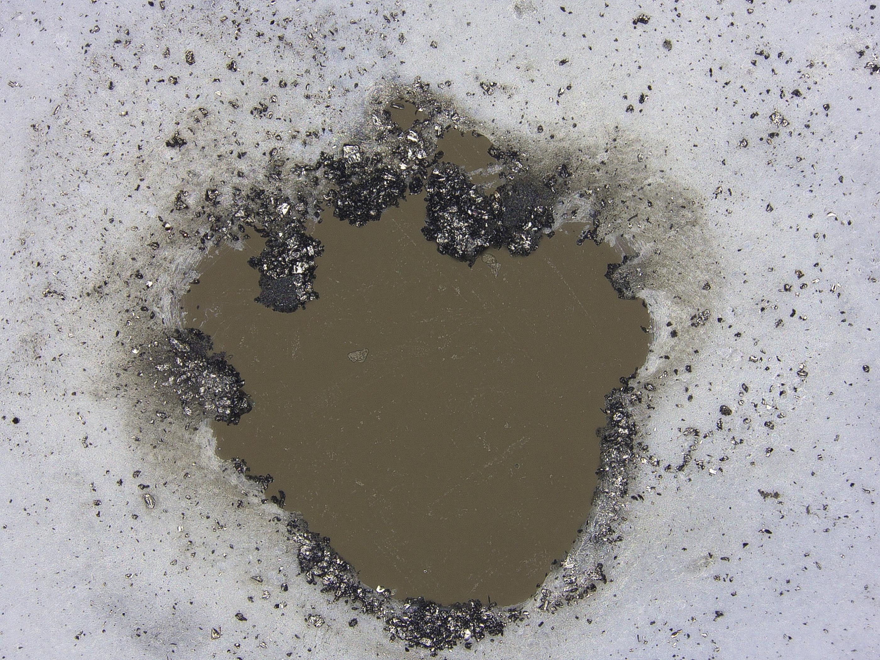 隔膜击穿孔观察